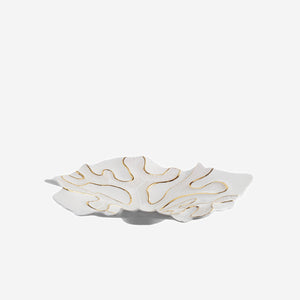 Fos Ceramiche Fossilia 24k Gold and Porcelain Centrepiece