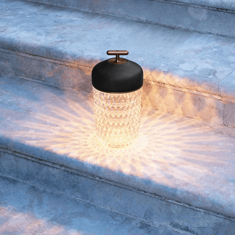 Folia Dark Wood Portable Lamp