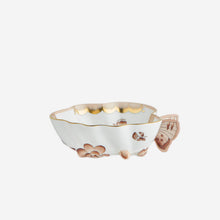 Load image into Gallery viewer, Fortuna Leaf Dish with Butterfly Handle Antique Brown
