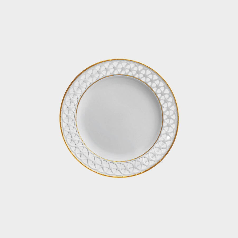 FUERSTENBERG Open Lace Side Plate Gold