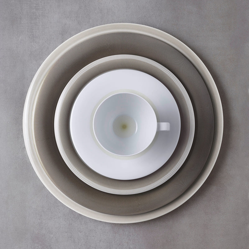 Fuerstenberg Porcelain -  Fluen Fine Lines Dessert Plate - BONADEA