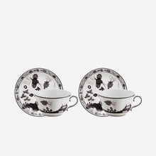 Load image into Gallery viewer, Oriente Italiano Teacup &amp; Saucer Albus - Set of Two Richard Ginori Bonadea
