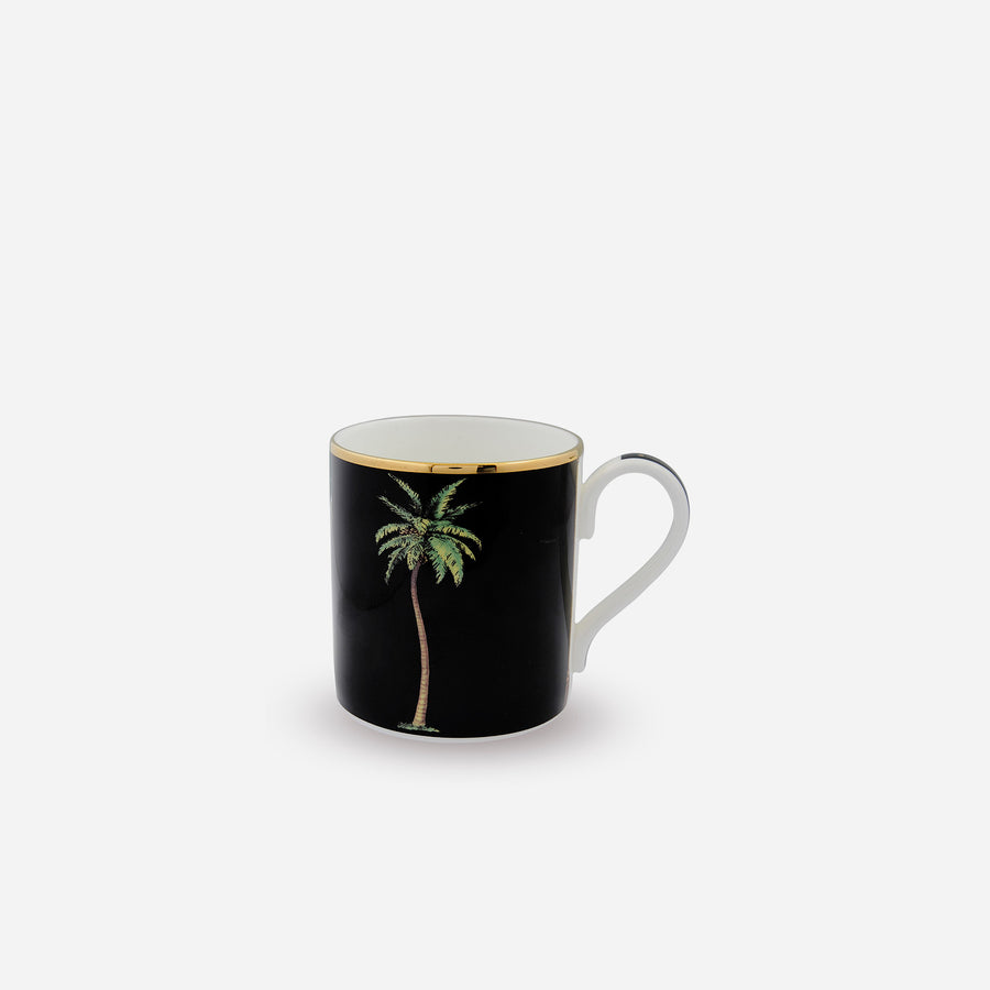 Halcyon Days Palm Mug On Black