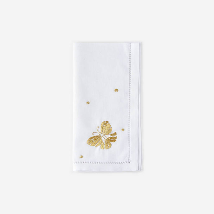 Butterfly Hand-embroidered Dinner Napkin