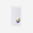 Sibona Plum Hand-embroidered Dinner Napkins