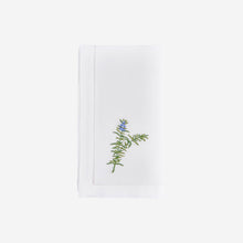 Load image into Gallery viewer, Sibona Rosemary Hand-embroidered Dinner Napkins
