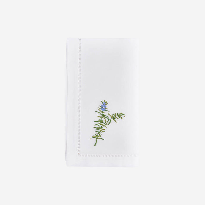 Sibona Rosemary Hand-embroidered Dinner Napkins