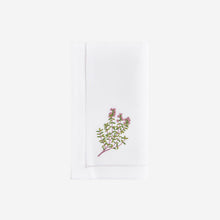 Load image into Gallery viewer, Sibona Thyme Hand-embroidered Dinner Napkins
