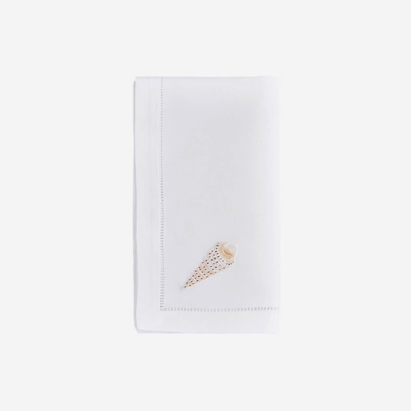 Sibona Cone Shell Hand-embroidered Dinner Napkin