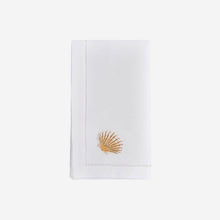 Load image into Gallery viewer, Sibona Scallop Shell Hand-embroidered Dinner Napkin
