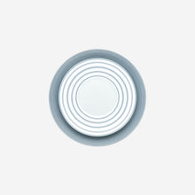 Load image into Gallery viewer, Hémisphère Metallic Blue Striped Dessert Plate
