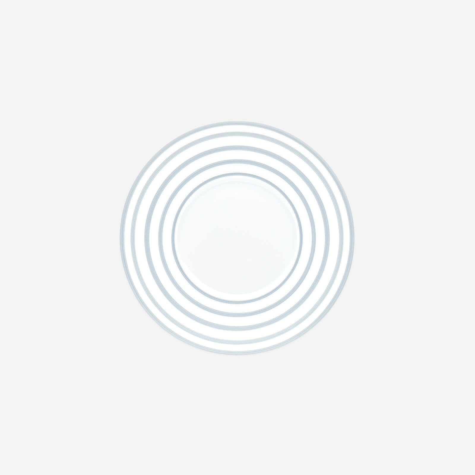 Hémisphère Metallic Blue Striped Dinner Plate