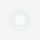 Hémisphère Metallic Blue Striped Dessert Plate