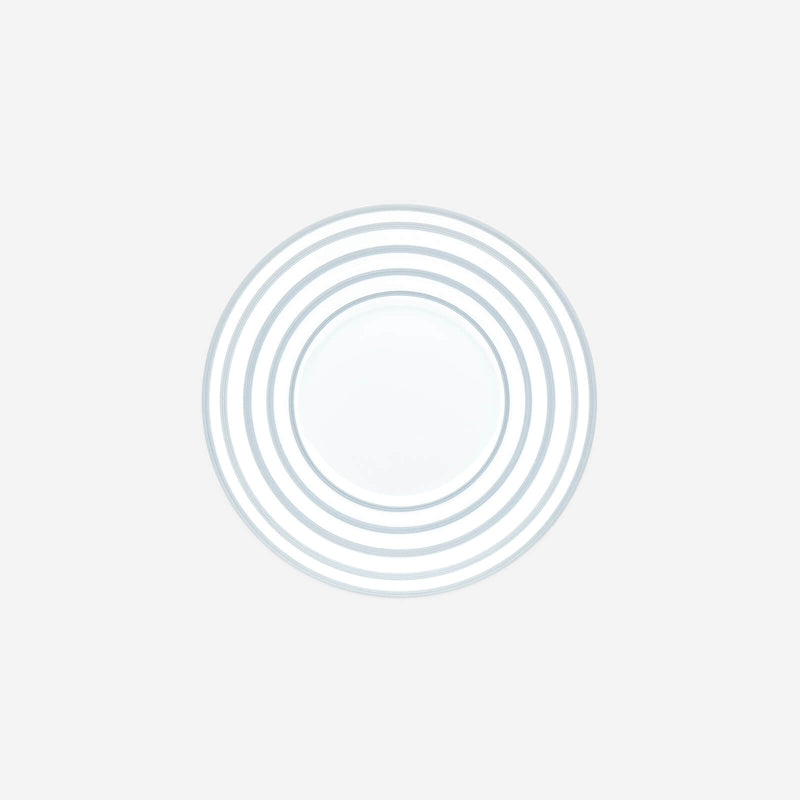 Hémisphère Metallic Blue Striped Dessert Plate