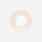 Hémisphère Metallic Pink Striped Dinner Plate