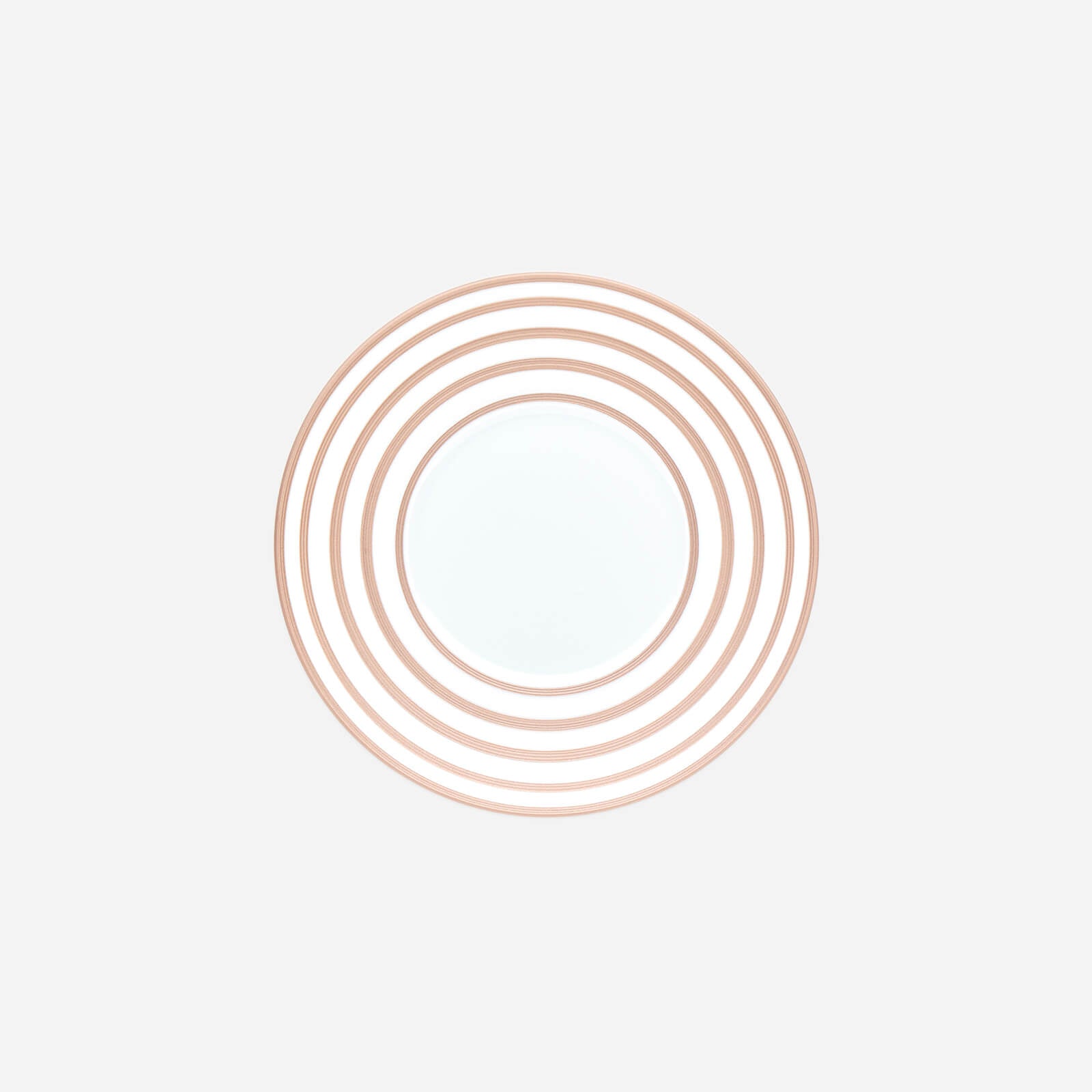 Hémisphère Metallic Pink Striped Dessert Plate