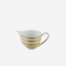 Load image into Gallery viewer, J.L Coquet Hémisphère Gold Stripe Cream Jug
