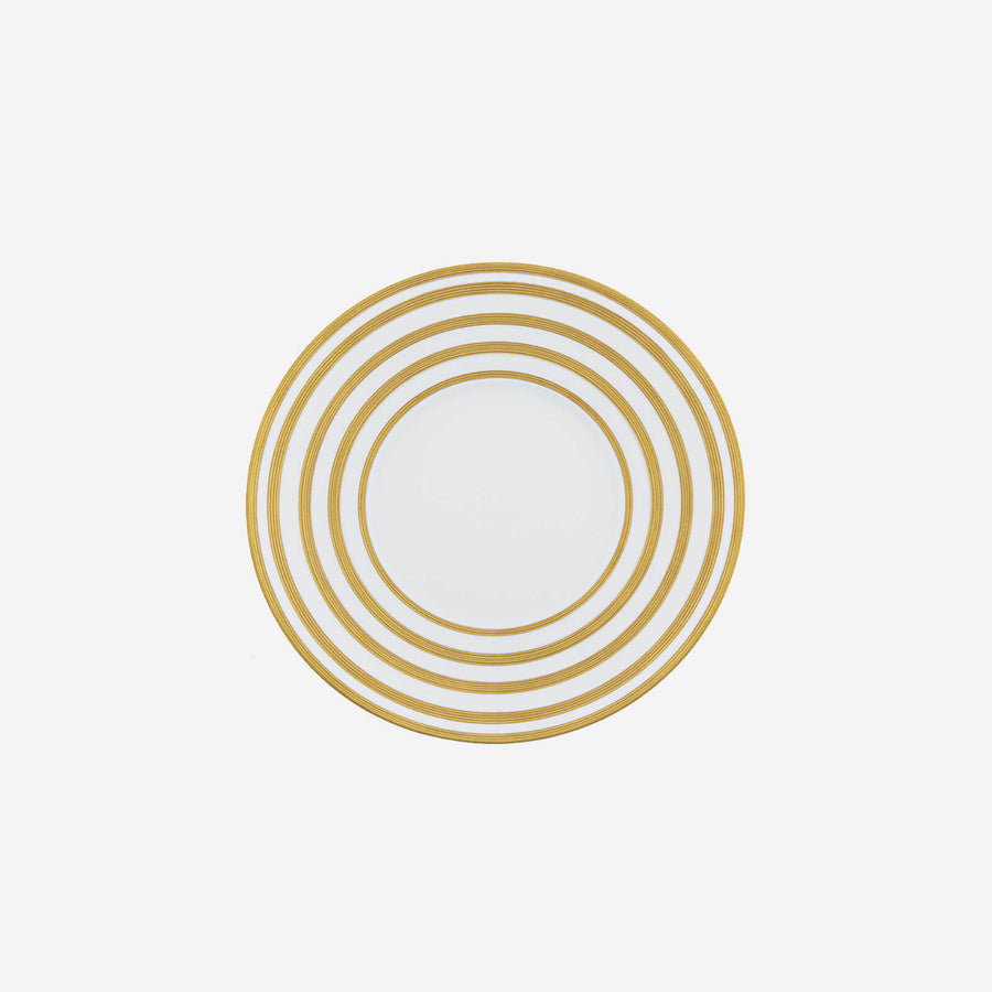 J.L Coquet Hémisphère Gold Stripe Bread Plate