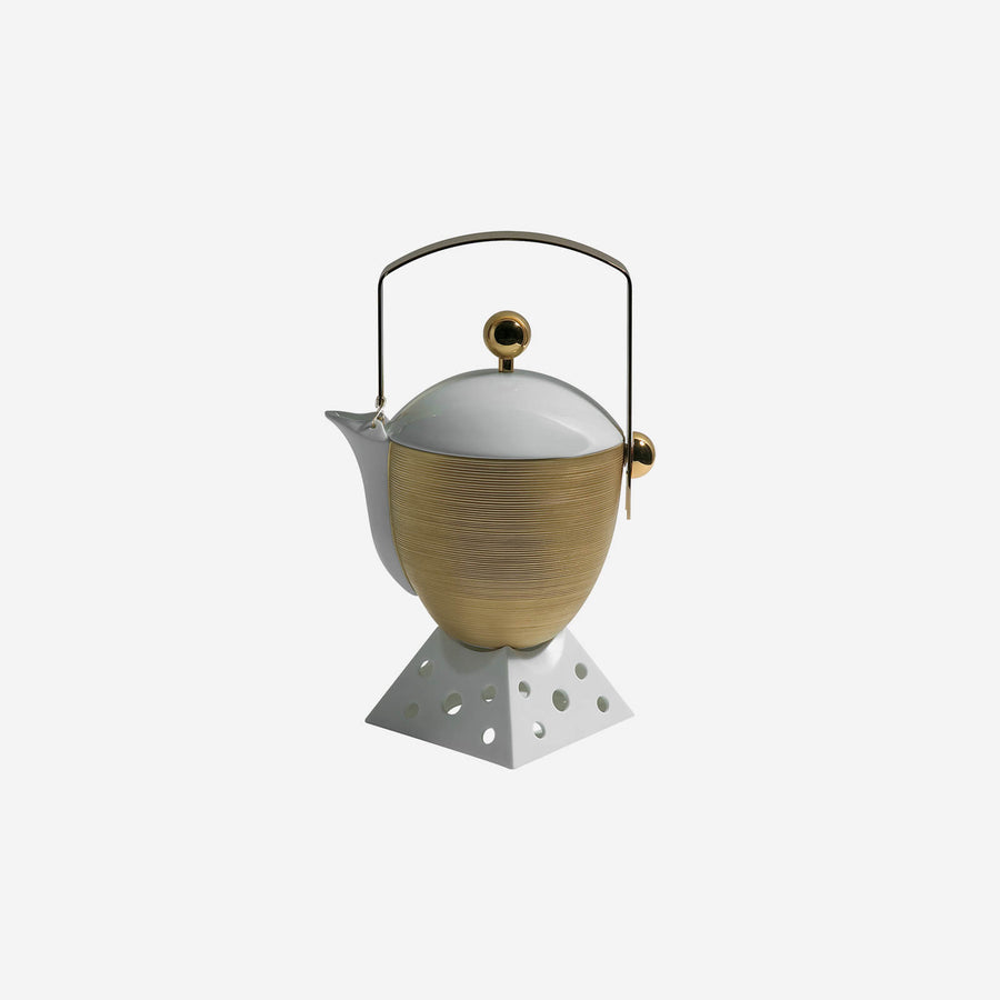 J.L Coquet Hémisphère Gold Tea & Coffee Pot