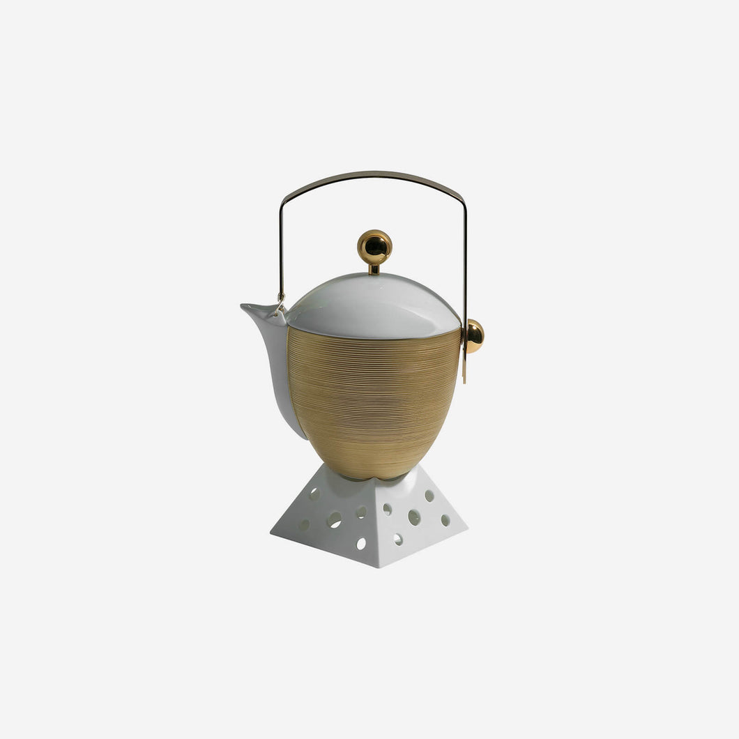 JL Coquet Hemisphere Gold Tea & Coffee Pot