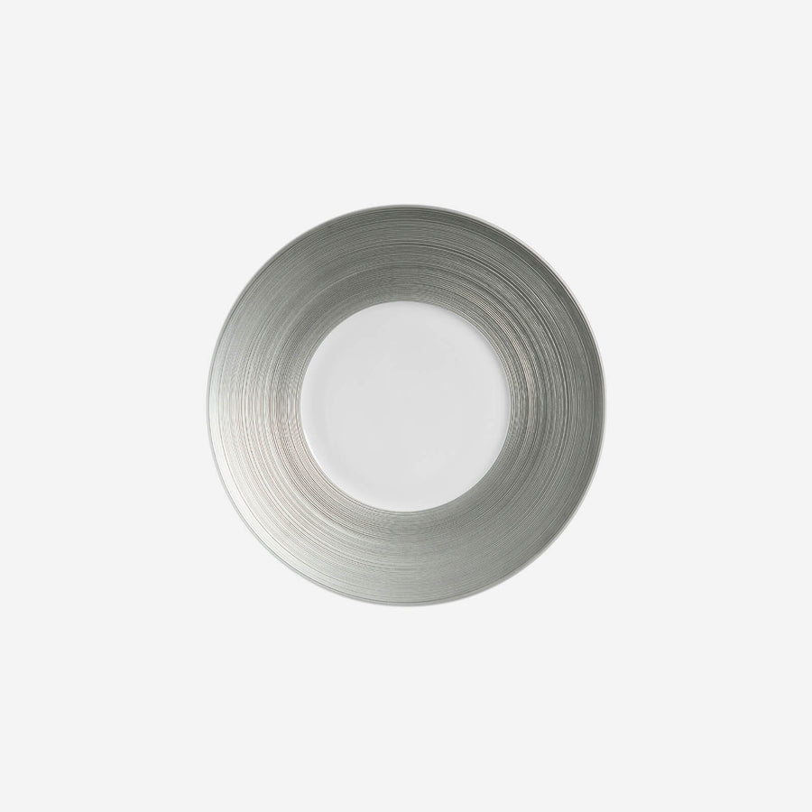 J.L Coquet Hémisphère Platinum Bread Plate