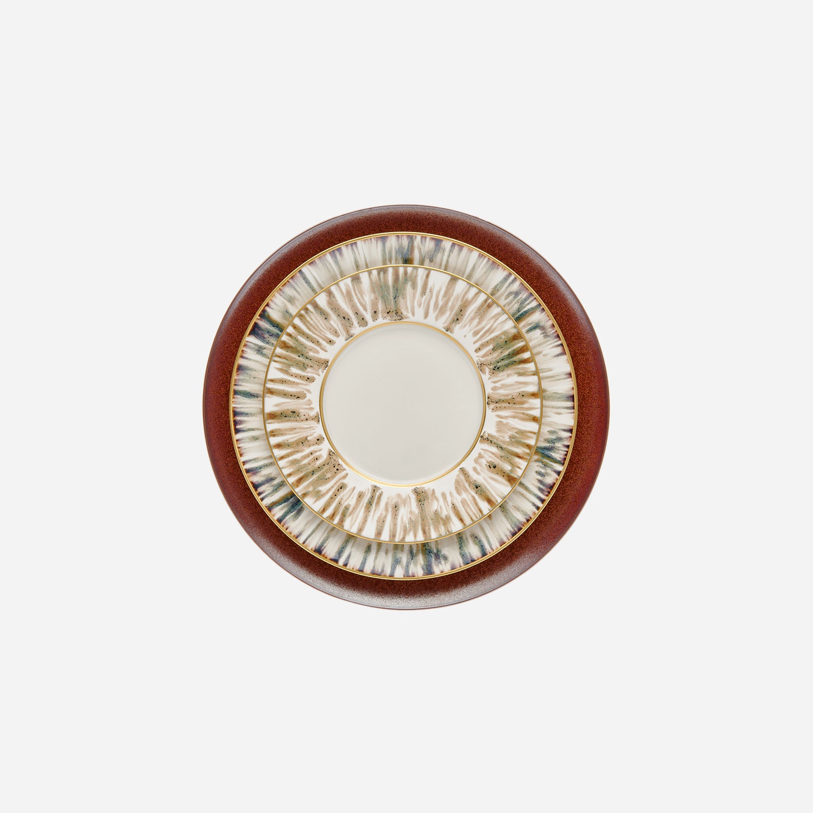 Bonadea | Jaune de Chrome | Ecaille Creme Dinner Plate
