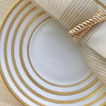 Load image into Gallery viewer, J.L Coquet Hémisphère Gold Stripe Dinner Plate
