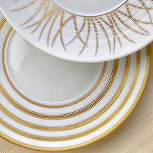 Load image into Gallery viewer, J.L Coquet Hémisphère Gold Stripe Charger Plate
