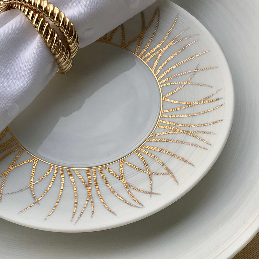 J.L Coquet Toundra Gold Bread Plate