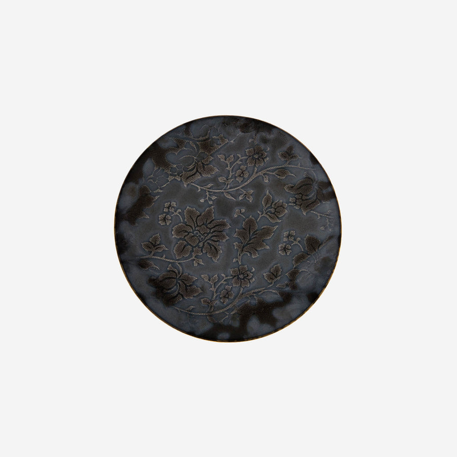 Jaune de Chrome Moonshadow Black Charger Plate