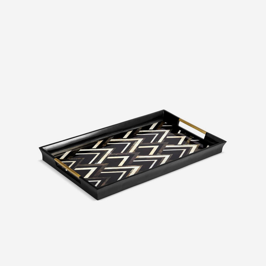 L'Objet Deco Noir Large Rectangular Tray