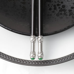L'Objet Han Platinum Chopsticks Set of 2 Pairs -BONADEA