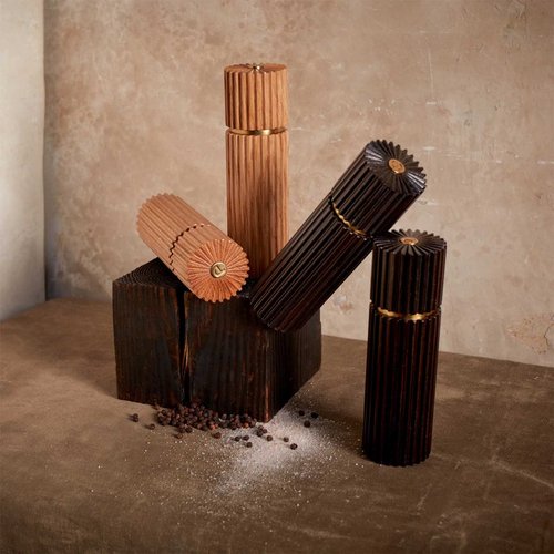 Ionic Salt & Pepper Set - Smoked Oak
