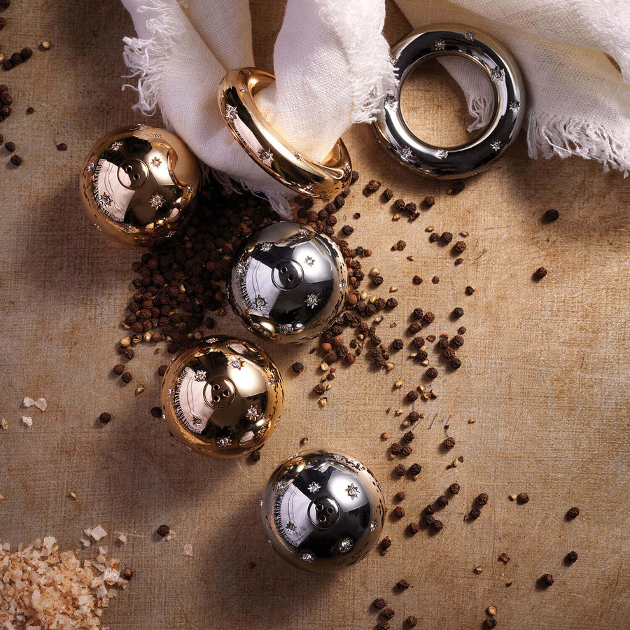 L'Objet Stars Gold Salt & Pepper Set