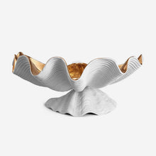Load image into Gallery viewer, Neptune Bowl, White and Gold, Extra Large
