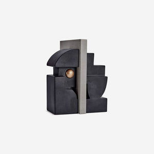 L'Objet - Cubisme Bookend One - Black - BONADEA