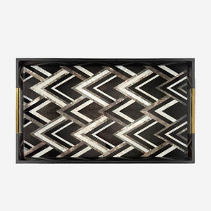 L'Objet -Deco Noir Large Rectangular Tray