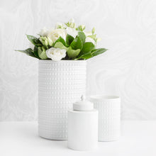 Load image into Gallery viewer, L&#39;Objet Perlée White Vase - BONADEA

