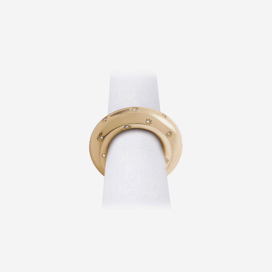 L'Objet Stars Gold Napkin Ring - Set of 4