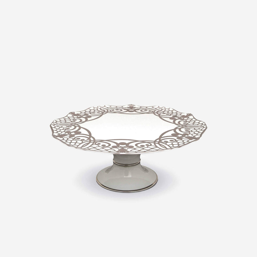 L'Objet Alencon Platinum Cake Stand