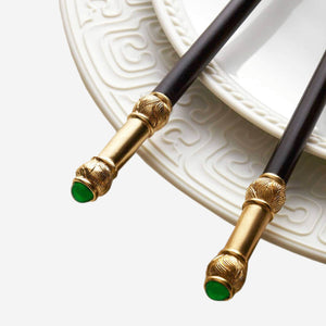 L'Objet Han Gold Chopsticks Set of 2 Pairs -BONADEA