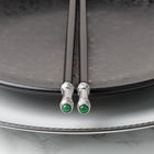 L'Objet Alchimie Black Dinner Plate -BONADEA