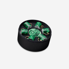 Load image into Gallery viewer, Malachite Espresso Cups and Saucers - Set of 6
