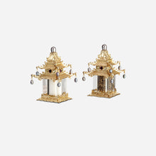 Load image into Gallery viewer, L&#39;Objet Pagoda Gold Spice Jewels Salt &amp; Pepper Set - BONADEA
