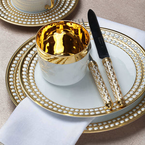 L'Objet Perlèe Gold Dessert Plate - BONADEA