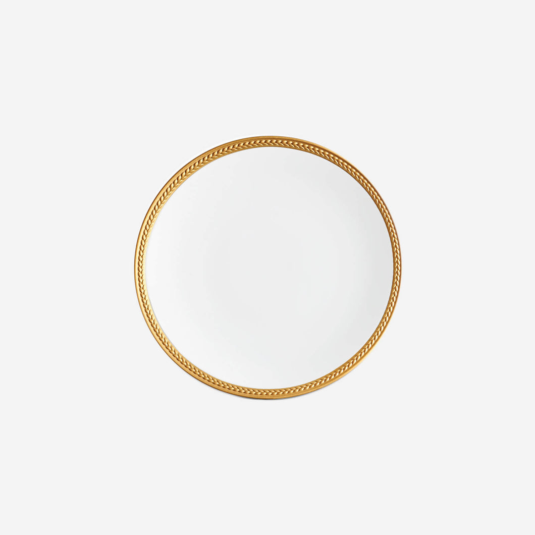 L'Objet Soie Tressée Gold Dessert Plate -BONADEA