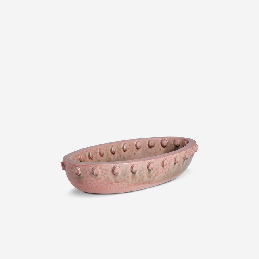 L'Objet Teo Pink Oval Bowl