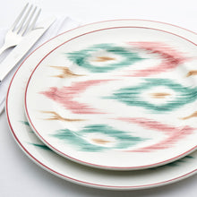 Load image into Gallery viewer, Laboratorio Paravicini - Hand-painted Ikat Dessert Plate
