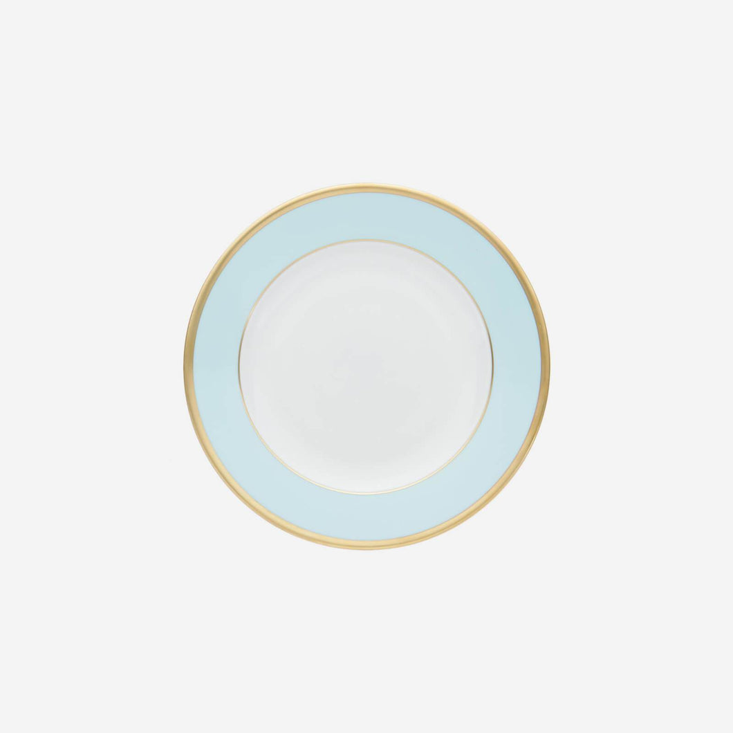 sous le soleil opal side plate with gold rim bonadea