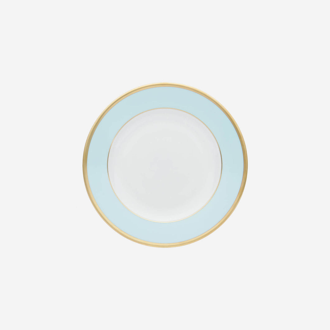 sous le soleil opal dessert plate with gold rim bonadea